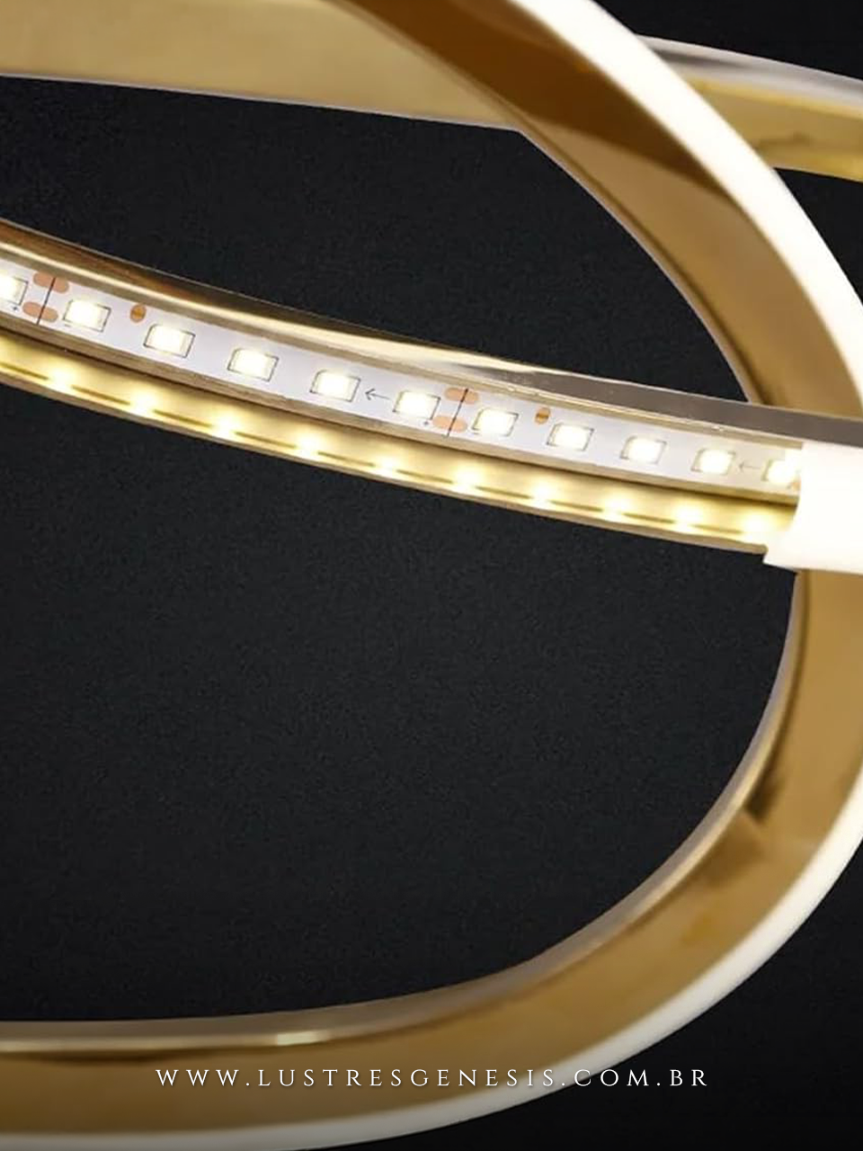 Lustre Infinity Lustres Gênesis: Design Orgânico e Tecnologia